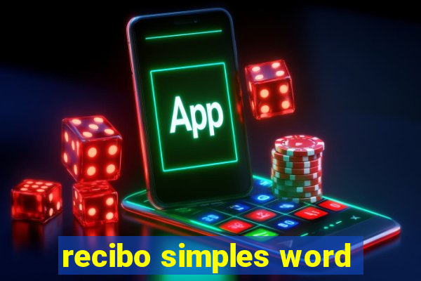 recibo simples word